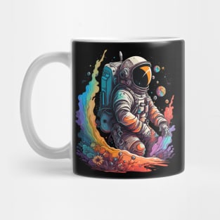 Astronaut in Space Colorful Vibrant Psychedelic Mug